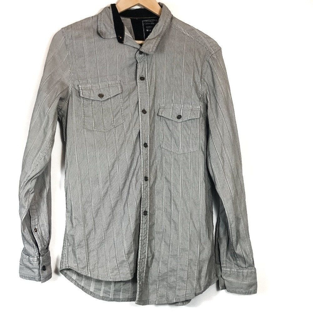 Calvin Klein Slim Fit Button Up Long Sleeve Shirt
